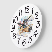 Presente para Chá de Bebê Menino Avião Antigo Vint