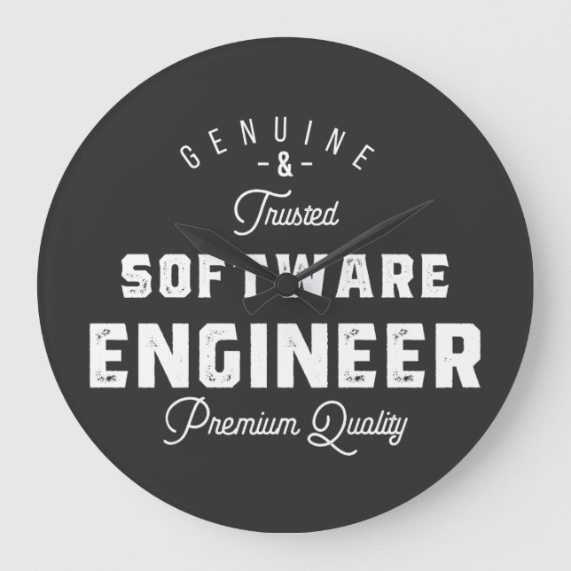 Relógio Grande Presente para o Engenheiro de software (Frente)
