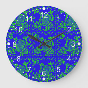 Relógio Grande Presentes coloridos da arte do Doodle dos miúdos