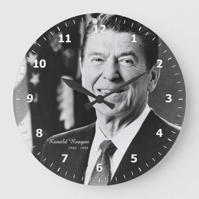 Relógio Grande President Ronald Reagan Clock (Frente)