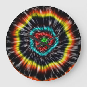 Relógio Grande Preto Opala Tie Dye,
