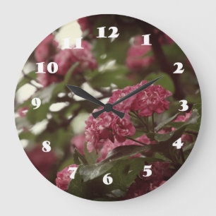 Relógio Grande Primavera Love Round (Large) Wall Clock