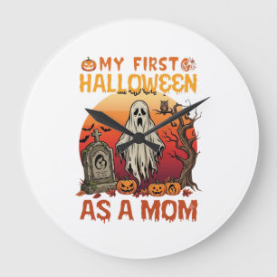 Relógio Grande Primeira Mãe de Halloween Tumba de Fantasma Abóbor