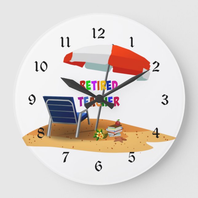 Relógio Grande Professor aposentado...hora de relaxar...  (Frente)