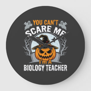 Relógio Grande Professor de Biologia do Dia das Bruxas Você Não M