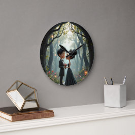 Relógio Grande Promessas ao Luar – Um Cute Momento de Casamento G