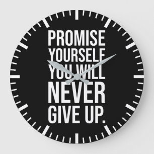 Relógio Grande Prometa Que Nunca Desistirá