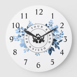 Relógio Grande Promocional de texto e logotipo personalizado mini