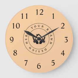 Relógio Grande Promocional de texto e logotipo personalizado mini