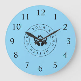 Relógio Grande Promocional de texto e logotipo personalizado mini