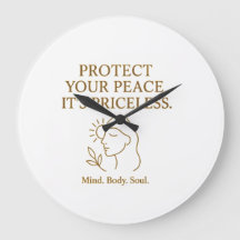 Proteja Sua Paz — Citação Minimalista de Autocuida