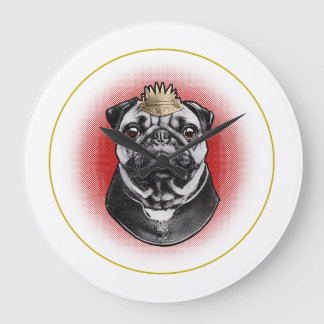 Relógio Grande Pug Majesty 