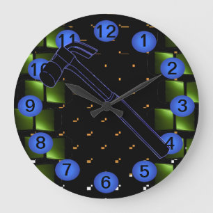 Relógio Grande Pulso de disparo 12 da oficina da construção da