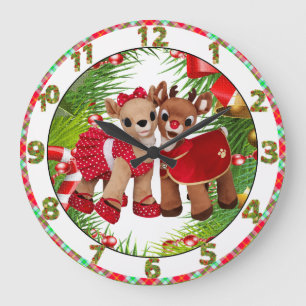 Relógio Grande pulso de disparo bonito do Natal do querido da