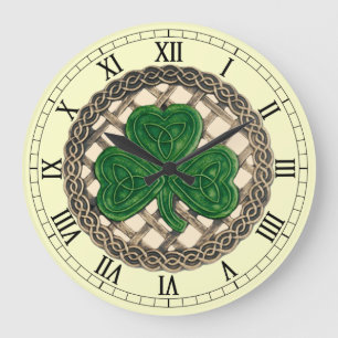 Relógio Grande Pulso de disparo &Celtic do numeral romano dos nó