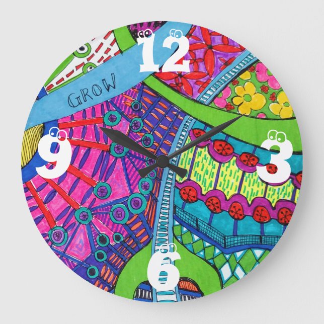 Relógio Grande pulso de disparo da estação de crescimento (Frente)