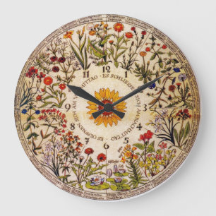 Relógio Grande Pulso de disparo da flor de Blumenuhr