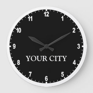 Relógio Grande Pulso de disparo da sala de notícia (escuro)