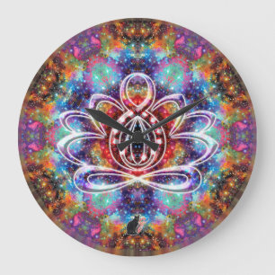 Relógio Grande Pulso de disparo de Lotus do zen da incandescênci