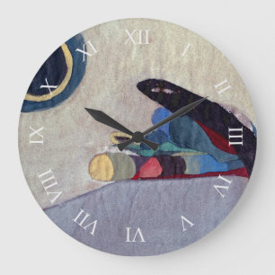 Relógio Grande Pulso de disparo de parede abstrato da arte