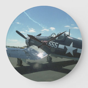Relógio Grande Pulso de disparo de parede do corsário de F4U