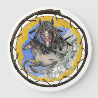 Relógio Grande Pulso de disparo de parede do mustang do tempo de