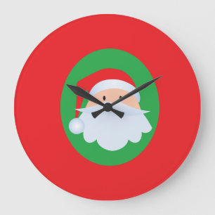 Relógio Grande Pulso de disparo de parede do papai noel