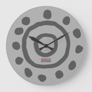 Relógio Grande Pulso de disparo de parede do Petroglyph de