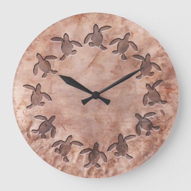 Relógio Grande Pulso de disparo de parede martelado do teste (Frente)