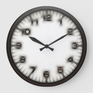 Relógio Grande Pulso de disparo de parede redondo da estranheza