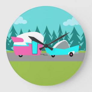 Relógio Grande Pulso de disparo de parede retro do