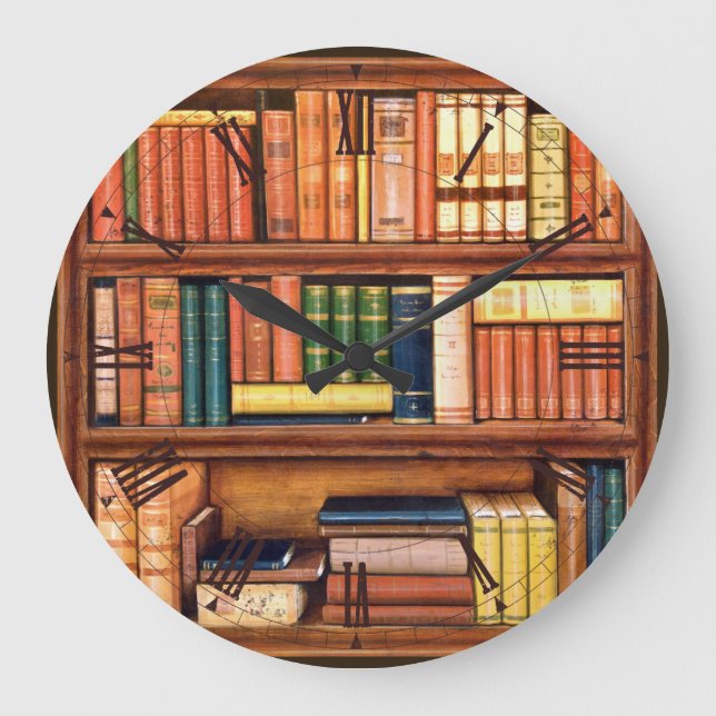 Relógio Grande Pulso de disparo de parede romano da estante da (Frente)