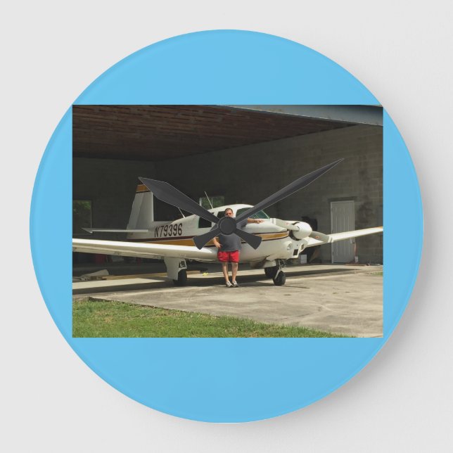 Relógio Grande Pulso de disparo do avião de Mooney (Frente)