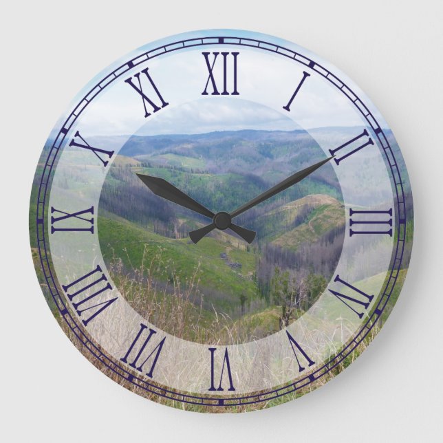 Relógio Grande Pulso de disparo do numeral romano de Victoria (Frente)