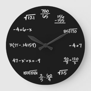 Relógio Grande Pulso de disparo do quadro da matemática -