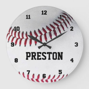 Relógio Grande Pulso de disparo personalizado do basebol