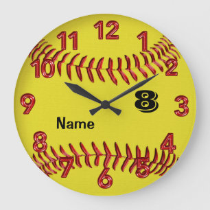 Relógio Grande Pulso de disparo personalizado do softball com
