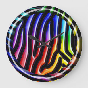 Relógio Grande Pulso de disparo retro da zebra 1