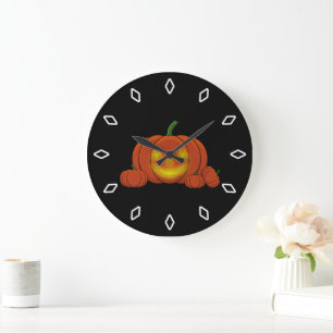 Relógio Grande Pumpkin brilhante Jack-o'-Lanterna