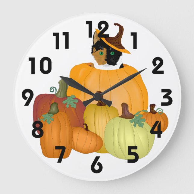 Relógio Grande Pumpkins Clock (Frente)