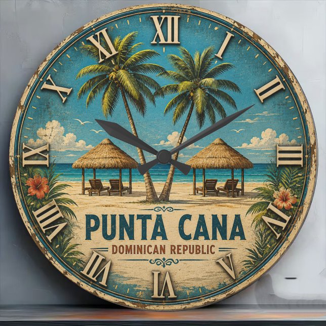 Relógio Grande Punta Cana Beach Dominican Republic (Criador carregado)