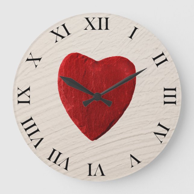 Relógio Grande Putzhintergrund mit Herz (Frente)