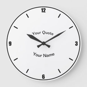 Relógio Grande Quatro números com números verticais padrão