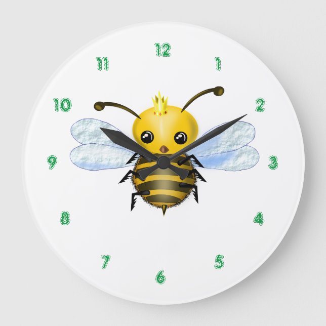 Relógio Grande Queen Bee Wall Clock (Frente)