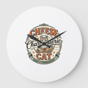 Relógio Grande Queijo Charcuteria Gato Queijo Charcuteria Gato Vi