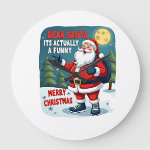 Relógio Grande Querido papai noel é realmente uma história engraç