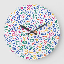 Rabisco divertido formas vibrantes coloridas