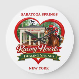 Relógio Grande Racing Hearts and Healing Springs