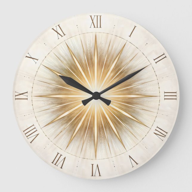 Relógio Grande Radiant Order — Sunburst Dial Art (Frente)