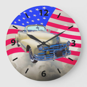 Relógio Grande Raia 1948 de Pontiac e bandeira de prata dos